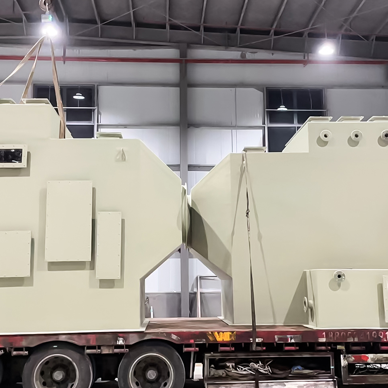 FRP製横型スクラバータワー